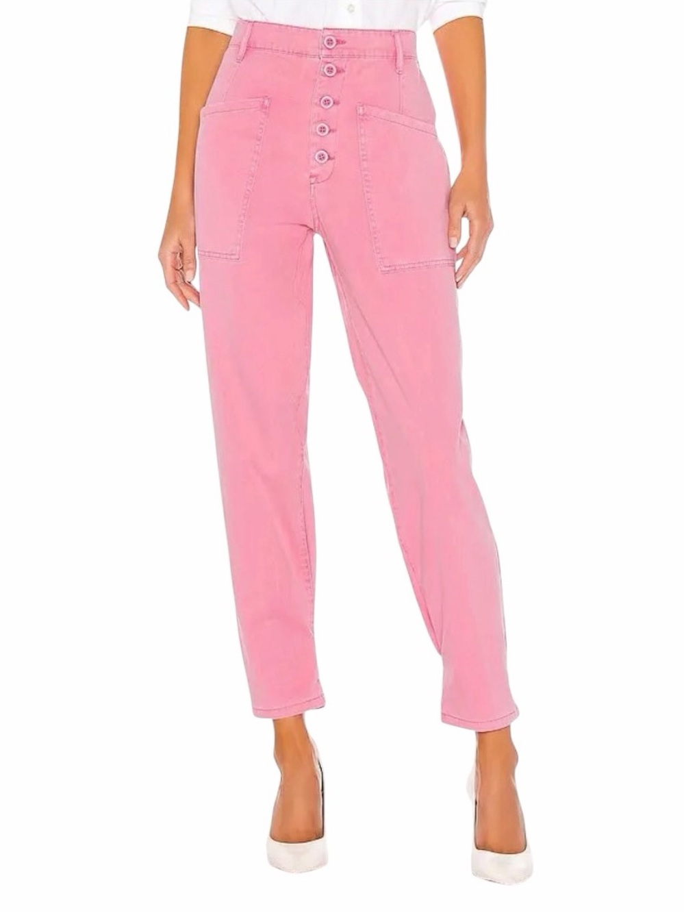 Pistola Tammy High Rise Trouser Pants | Flamingo (Pink) | Size 30